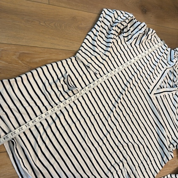 Women's Catalina Beach Cover-Up Dress White/Navy Stripe size XXL - Picture 5 of 10